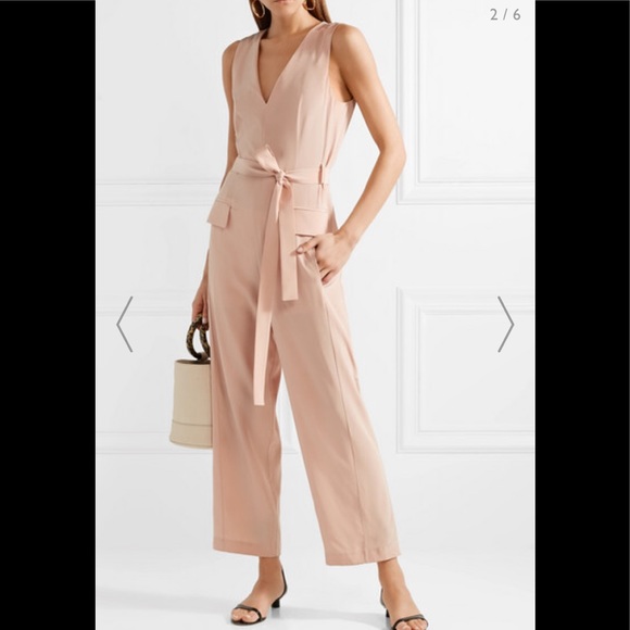 Tibi Pants - NWOT Tibi Nude Silk Jumpsuit Size 4